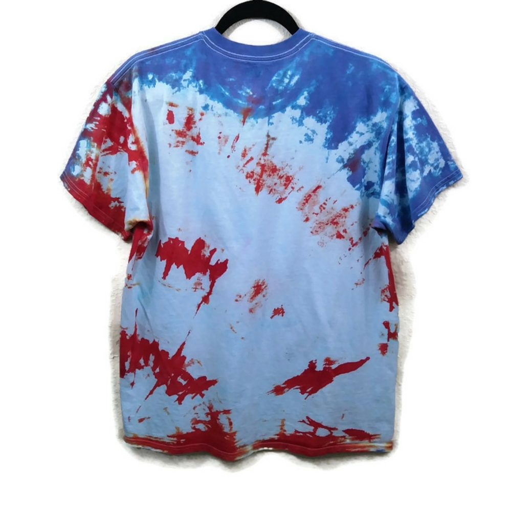 Gildan Tye Dye Men's Short Sleeve T-Shirt Size L - Picture 6 of 7